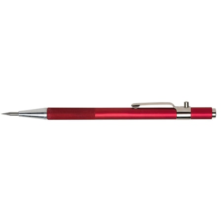 Retractable Scribe With 0.090 Tip, Awl Tool, Pen Weeder, Red, 12pk.